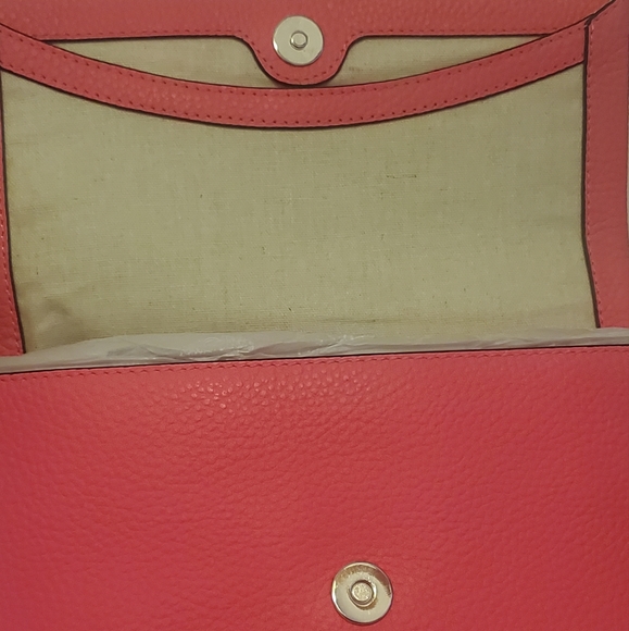 Vince Camuto BNWT Leather Neon Fuschia Handbag - Picture 3 of 14